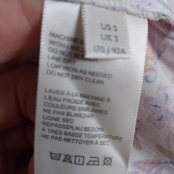 Free People Sasha Mini Dress Coquette Cottagecore Floral Sweetheart Small - Picture 7 of 9